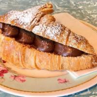 Nutella Croissant · Croissant stuffed with creamy Nutella!