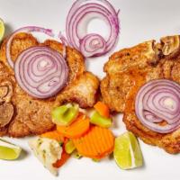 Chuletas De Cerdo A La Plancha / Grilled Pork Chops · 