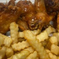 8 Pieces Wings Combo · Comes with your choice of french fries or fried rice and drink.
