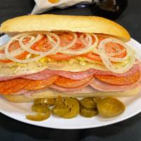 Italian Supreme Sub Sandwich · Ham, salami, pepperoni, cappacuolo, provolone.