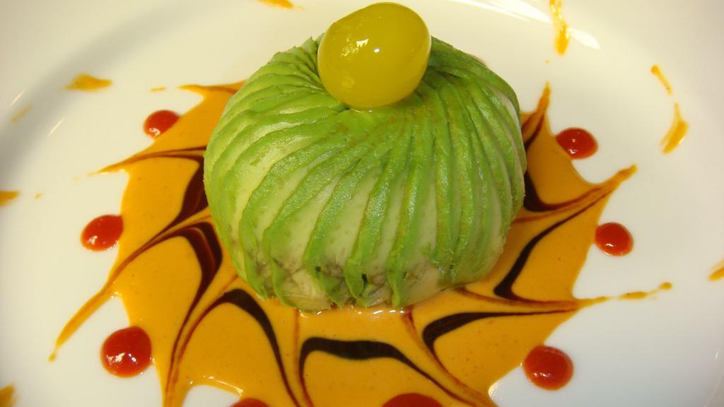 Dinosaur Egg · Crunchy spicy lobster, avocado with chef's special sauce.