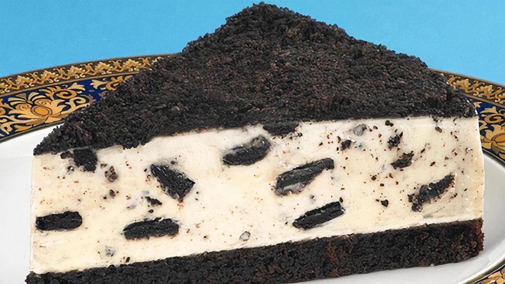 Oreo Mousse Cake · Made with delicious white chocolate and chunks of real Oreo cookies.