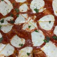 Margherita Pizza  · Fresh Mozzarella Cheese, Pizza Sauce, and Fresh Basil