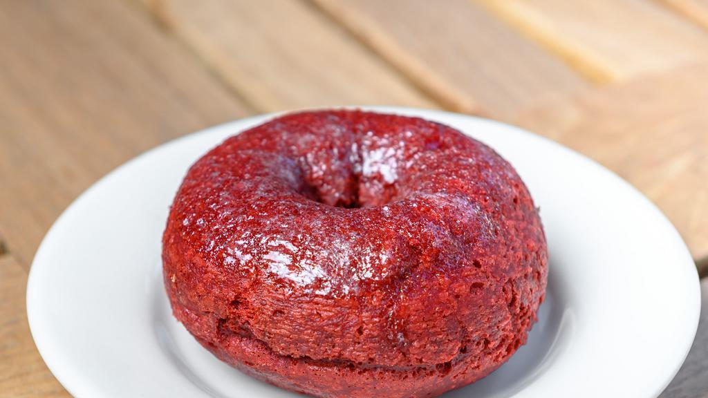 Glazed Red Velvet Donut · 