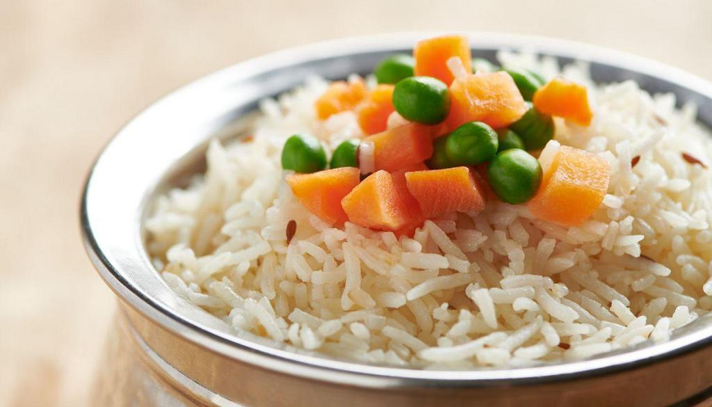 Tarkari Pulao · basmati rice with carrots and peas