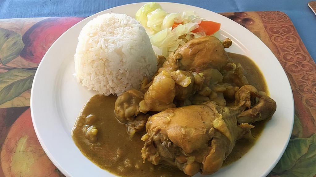 Chicken Curry Over Rice · 