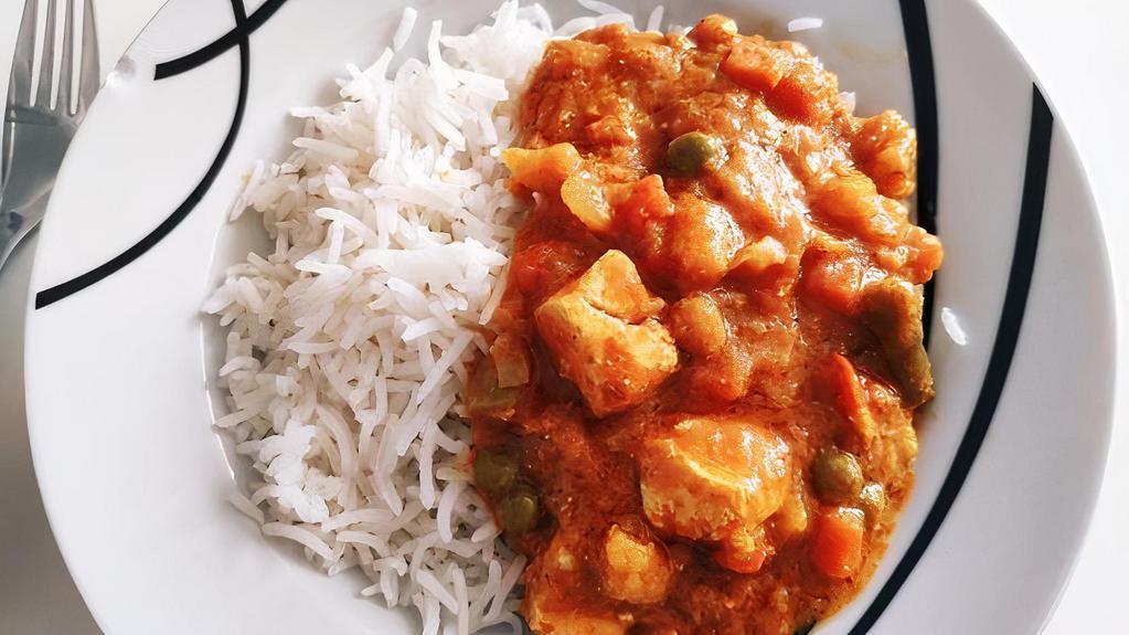 Veggie Curry Over Rice · 