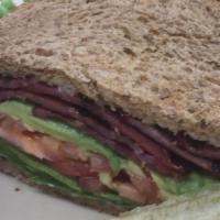 Chin Up · Our healthy version of the blt - this one is made with turkey bacon, lettuce, tomatoes, avoc...