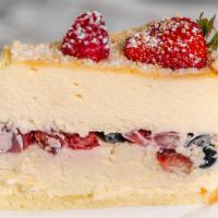 Berry Cheesecake · This creamy classic berry cheesecake is both colorful and flavorful thanks to a mix of fresh...