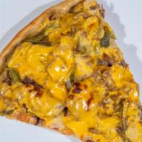 Deep Pan Philly Cheesesteak Pizza · 