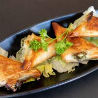 Spinach Pie · Filo stuffed with spinach, cheese, onion.