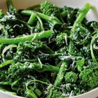 Broccoli Rabe · With garlic, EVOO.