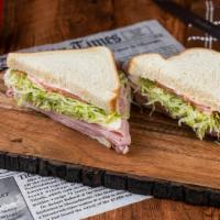 Turkey Whole Wheat Club Sandwich · 