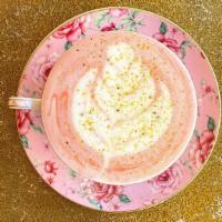 Rose Chai Latte · Hidden Grounds staple Rose chai latte made with our magic chai concentrate mixed with Rose S...