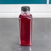 Home Brewed Hibiscus Berry · Made with strawberry, hibiscus, lime & lightly sweetened.