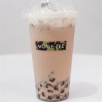 Oreo Milk Tea · Classic silky milk tea and Oreo crumbs deliciously finished with whipped cream and another l...