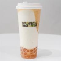 Cheese Foam Peach Oolong Tea · Freshly brewed Peach Oolong tea with sweet & salty cheese foam on the top. (Cal 121 - 185).