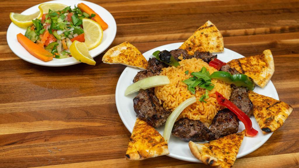 Shish Kabab Platter · Served with a choice of rice or fries.