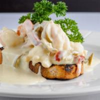 Shrimp Romano · Shrimp sauteed with Chopped Spicy Peppers, in a light creamy Gorgonzola Sauce, served with G...