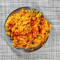Chicken Biryani · Slowly cooked rice with freshly ground Spices & chicken herbs.