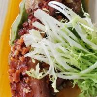 Charred Octopus · Avocado Salsa Verde, Smashed Yukon, Chorizo Vinaigrette