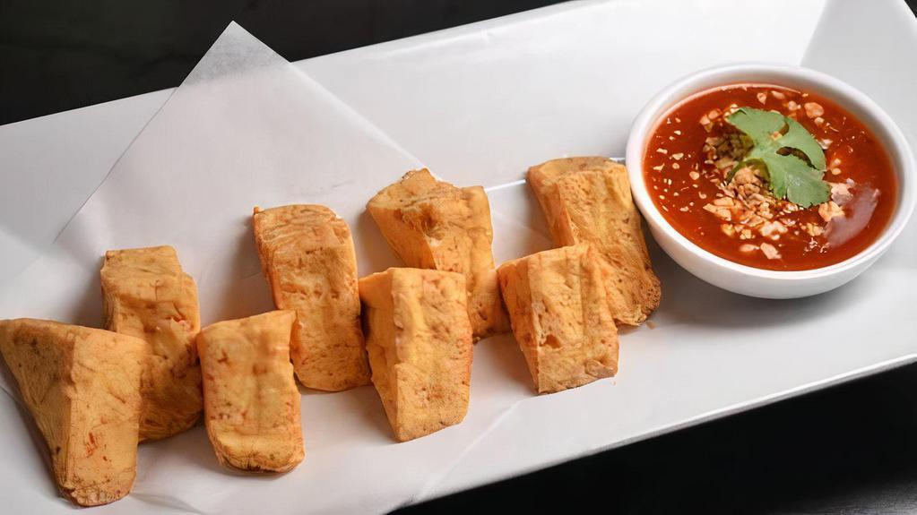 Fried Tofu · Fried fresh tofu with sweet chili sauce and peanuts.