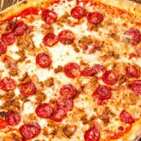 Meat Lover Pie · Marinara & Mozzarella, Beef Pepperoni, Meatball, Sausage, Prosciutto