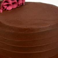 Chocolate Raspberry Cake - 6 Inch · chocolate layers with raspberry jam filling and chocolate frosting - serves 6 to 10