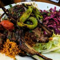 Lamb Chops · Tender pieces of baby lamb chops marinated in a special sauce and grilled