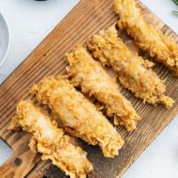 Chicken Tenders · 5 pieces of delicious Chicken Tenders fried to perfection.