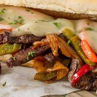 Cheese Steak Sandwich · Onion, Peppers, Provolone Cheese