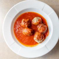 Meatballs · Five pieces.