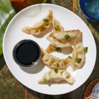 Potstickers · (6pc) Your choice of filling wrapped in thin dough and pan-fried.