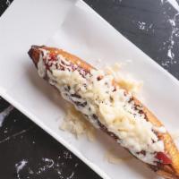 Sweet Plantain With Cheese & Guava · Maduro con queso y guayaba.