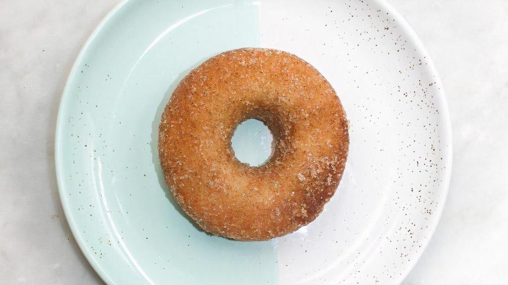 Cinnamon Sugar Donut · Freshly made donut spiced with cinnamon sugar. Pairs well with your favorite coffee!. Allergens: G = Contains gluten, S = Contains soy, N = Contains tree nuts