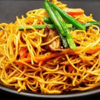 House Fried Noodle · Egg noodle, Chives, Carrot.
