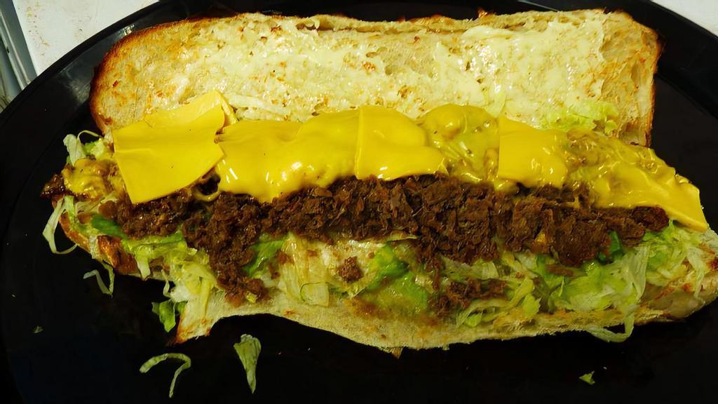 Hot Philly Cheesesteak Subs (Large) · the steak sub comes with your choice of  peppers ,onions, lettuce, tomato, mayo, boss or country sweet sauce. for extra sauce additional charge $1.00. Add A1 steak sauce & mushroom for an additional$1.00 charge. extra meat $5.00.