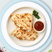 Cheese Biz Quesadilla · Cheese wrapped in a grilled tortilla.
