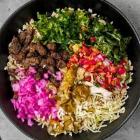 Carne Asada Bowl · Create your Carne Asada bowl with all-natural flank steak, your choice of Tributo toppings, ...
