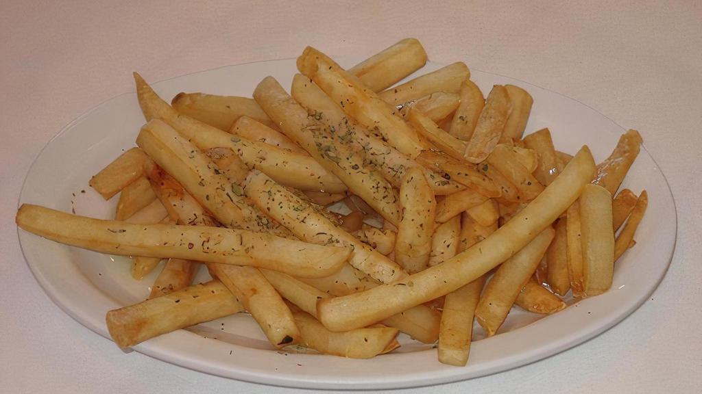 Greek Fries · Seasoned with lemon and oregano.