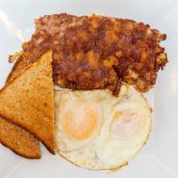 Eggs Platter · Two eggs any style, served with  toast, and home fries.