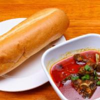 Curry Lamb Sandwich  咖喱羊面包 · Malaysian style curries, coconut milk dipping with toasted Vietnamese baguette.