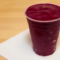 Very Berry Smoothie · Strawberry, raspberry, blueberry, banana, and apple juice.

Please specify any allergies.