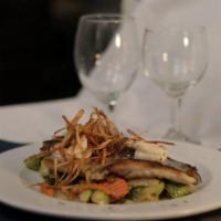 F. Octopus Special · Grilled tossed with hot peppers, fingerling potatoes, Vidalia onions, garlic, and extra virg...