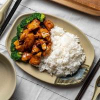 Rice With Sesame Chicken · 