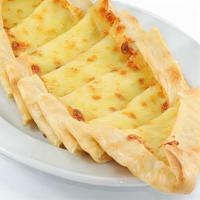 Cheese (Kasseri) Pide · A flatbread stuffed with Turkish kashar cheese.