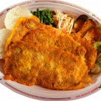 Meat Jun Plate · Popular. Bbq beef breaded in egg batter. Served with two scoops of rice.