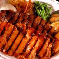 Kalbi Combo Plate · Includes kalbi and your choice of meat.