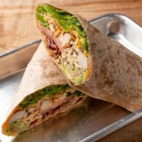 Chicken Royale Wrap · Breaded or grilled chicken, lettuce, tomato, shredded cheddar or Monterey jack cheeses, baco...