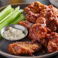 Honey Bbq Wings - Boneless · Classic boneless wings fried, topped with Honey BBQ sauce, cooked to order and perfectly cri...